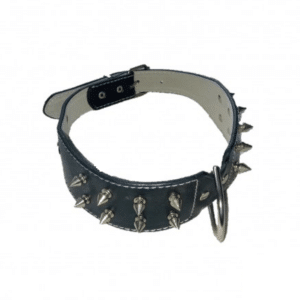 COLLAR DE PINCHOS 5CM ROJO
