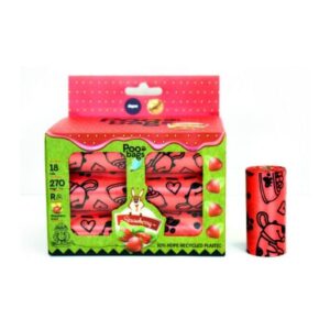 18 ROLLOS DE BOLSAS PERFUMEDAS DE PLÁSTCO RECICLADO