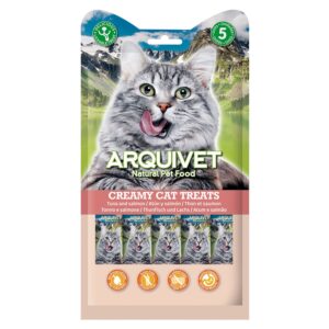 SNACK LÍQUIDO PARA GATOS DE ATÚN Y GAMBAS (5 SOBRES DE 14GR)