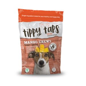 TIPPY TAPS SNACKS PARA PERROS (Y HUMANOS) DE MANGO 100% NATURAL