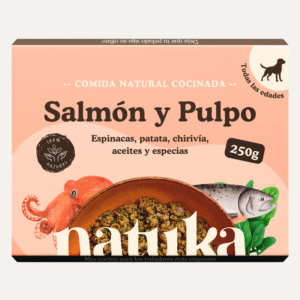 COMIDA COCINADA DE SALMÓN Y PULPO