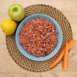 MENÚ BARF PAVO Y SARDINAS
