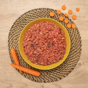 MENÚ BARF DE CORDERO Y PAVO