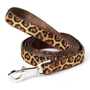 CORREA YAGU WILD PARA PERROS | ESTAMPADO LEOPARDO, RESISTENTE Y ELEGANTE