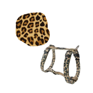 ARNÉS YAGU NYLON WILD PARA PERROS | AJUSTABLE, RESISTENTE Y CON ESTAMPADO LEOPARDO