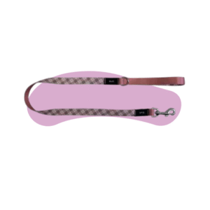 CORREA YAGU TARTÁN ROSA PARA PERROS | RESISTENTE, ELEGANTE Y DE 120 CM
